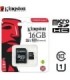 MEMORIA MICROSDHC 16GB CL.10+ADP KINGSTON 100MB/SEG