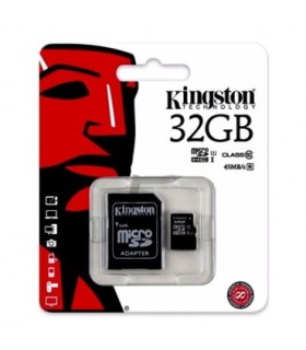 MEMORIA MICROSDHC 32GB CL.10+ADP KINGSTON 100MB/SEG