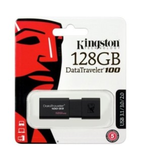 MEMORIA USB 128GB KINGS.DT100G3 3.0 NEGRO