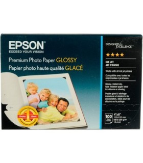 PAPEL EPSON S041727 GLOSSY 4X6 100 HOJAS