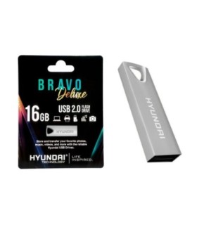 Memoria Usb 16gb Hyundai Bravo Plata