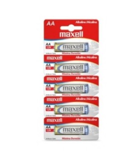 BATERIA MAXELL 723467 LR6-5TS, 1.5V, ALCALINA, AA, 5PK, TEARSTRIP