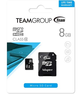 MEMORIA MICROSDHC 8GB CL.10 + ADAP. TEAM GROUP