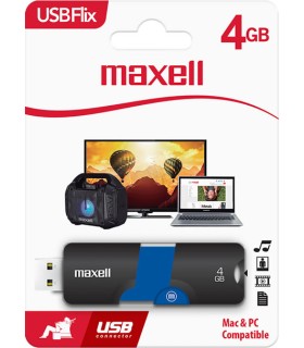 MEMORIA USB 4GB MAXELL 503801 FLIX 2.0 AZUL